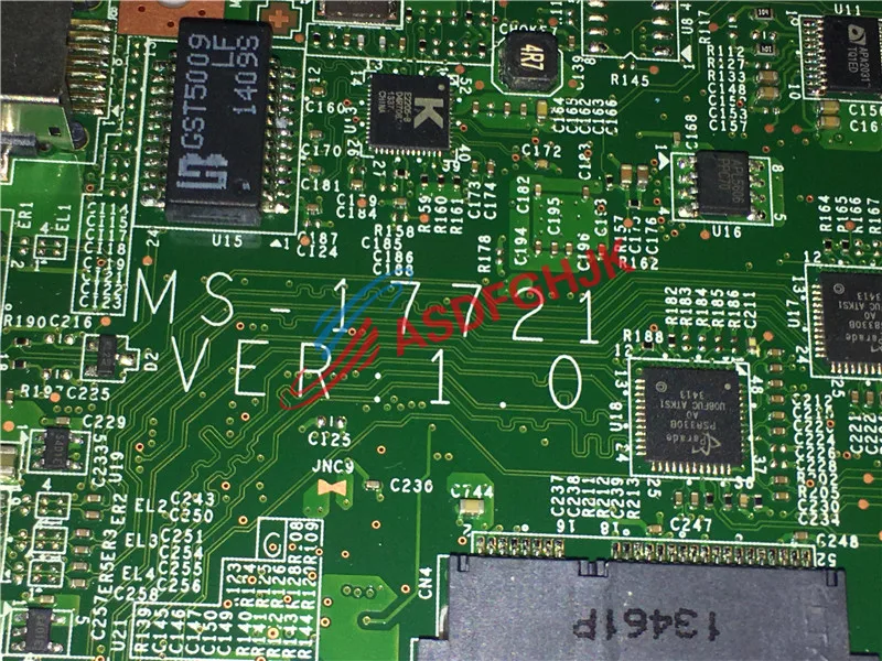 Натуральная MS-17711 MS-1771 для Msi GS70 20D ноутбук Moederbord с I5-4200HQ и GTX765M 100% TESED OK | Компьютеры