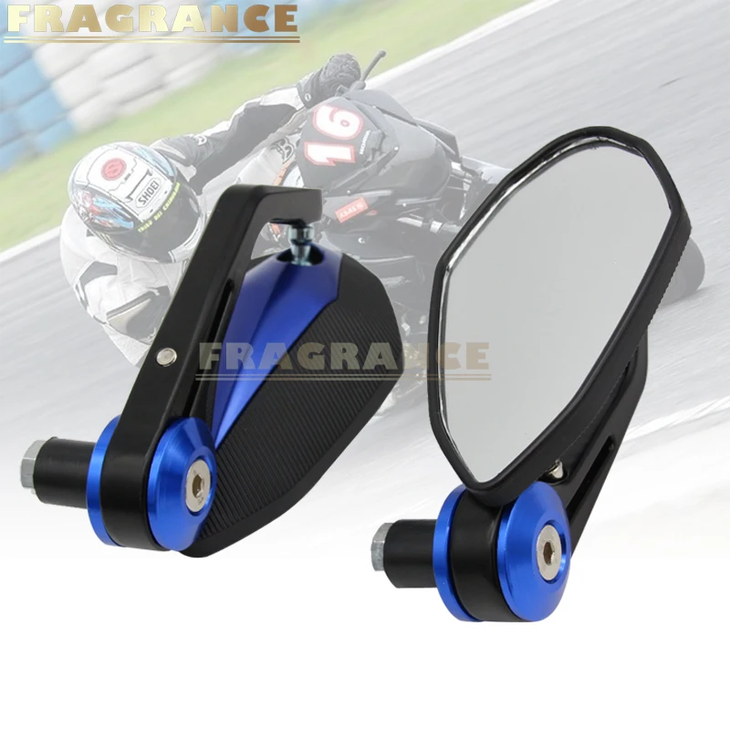 

Universal Pair 7/8" 22mm Aluminum Motorcycle Handlebar Bar Side End Rear View Mirrors for Honda Racing VFR 1200F VFR400 VTR750