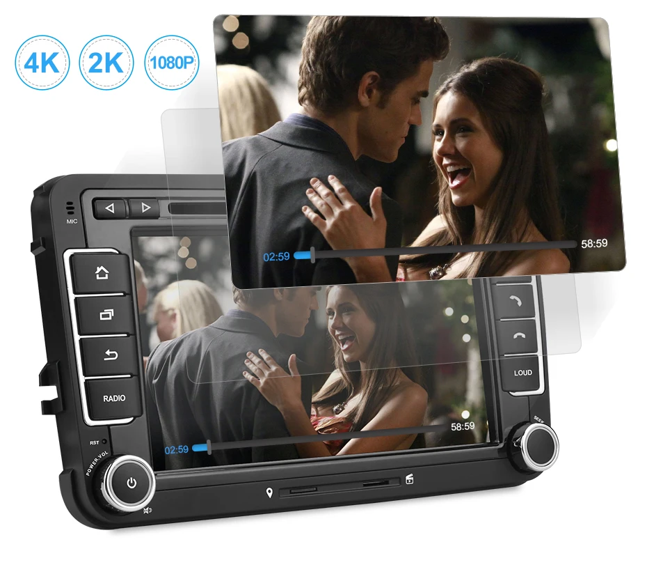 Isudar 2 Din Авто Радио Android 9 для VW/Volkswagen/POLO/Golf/Skoda/Octavia/Seat/Leon gps Автомобильный мультимедийный ram 4 игровой ноутбук плеер DSP