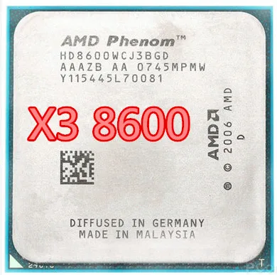 Трехъядерный процессор AMD Phenom X3 8600x3 8600 2 3 ГГц разъем AM2/AM2 + 4 контактный ЦП 95 Вт L3 =