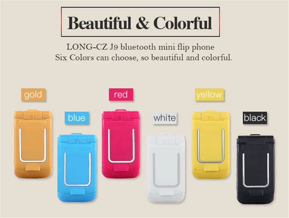 Мини флип LONG CZ J9 мобильный телефон Smalleset Bluetooth беспроводной Dialer Magic Voice FM SOS Handsfree