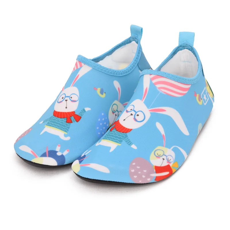 Blue Rabbit Детские тапочки с животными для мальчиков; носки для ухода за кожей; мягкие домашние Спортивные Тапочки для девочек; детская пляжная обувь для дайвинга; беговая дорожка; спортивная обувь - Цвет: Blue Rabbit