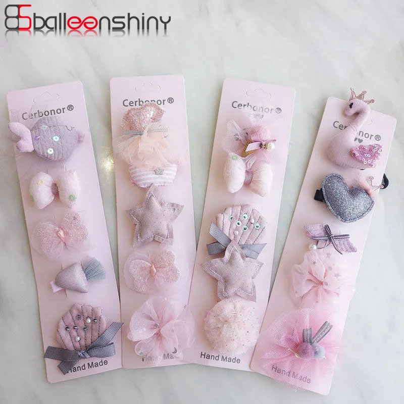 Balleenshiny Детские зажимы для волос шпилька милые животные ворона Бант Веревки для волос, для маленькой девочки подарок на день рождения Аксессуары для девочки