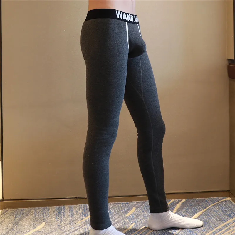 2018 New winter thermal underwear pajama pants Sexy warm sleep bottoms Winter men mens nightwear | Мужская одежда