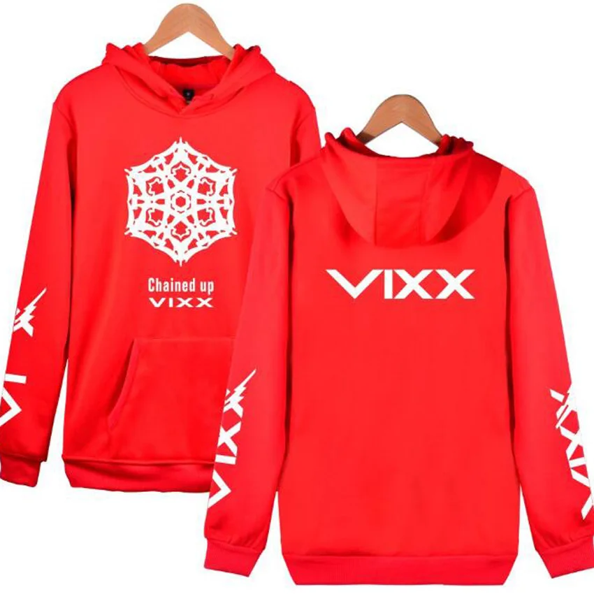 Толстовка Moletom с капюшоном для мужчин и женщин Свитшот в стиле K-POP/KPOP/VIXX свободный