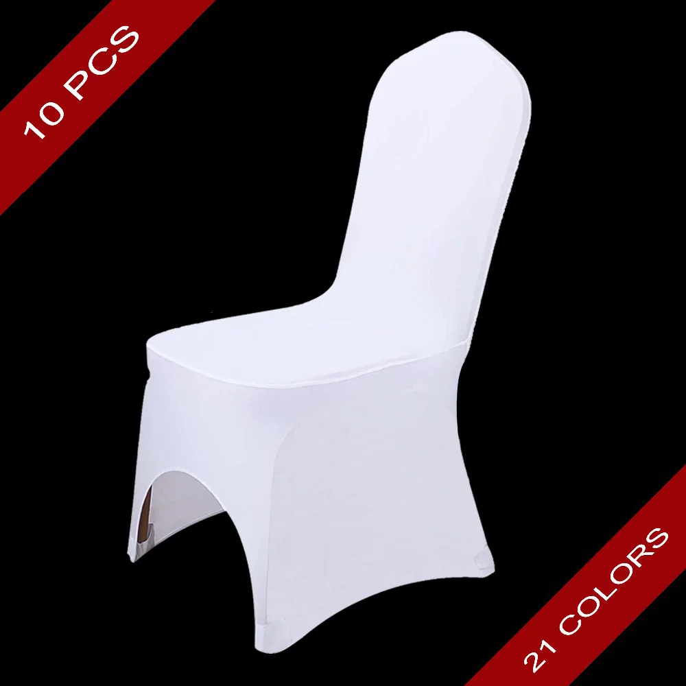 Универсальный Эластичный чехол из полиэстера и спандекса 10 шт.|chair cover satin|chair