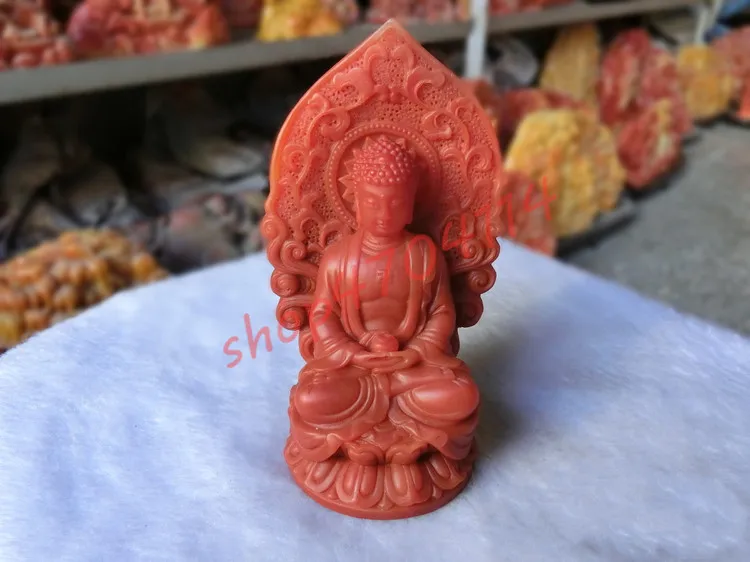 

Natural Shoushan Stone, Sakyamuni Buddha Statue Ornaments, Handicraft Collections