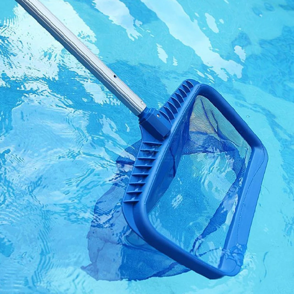 

Set of 3 Pool Cleaning Tool Kits - Replacment Fine Mesh Ponds Pool Surface Net Leaf Skimmer Rake with 100cm Telescopic Pole