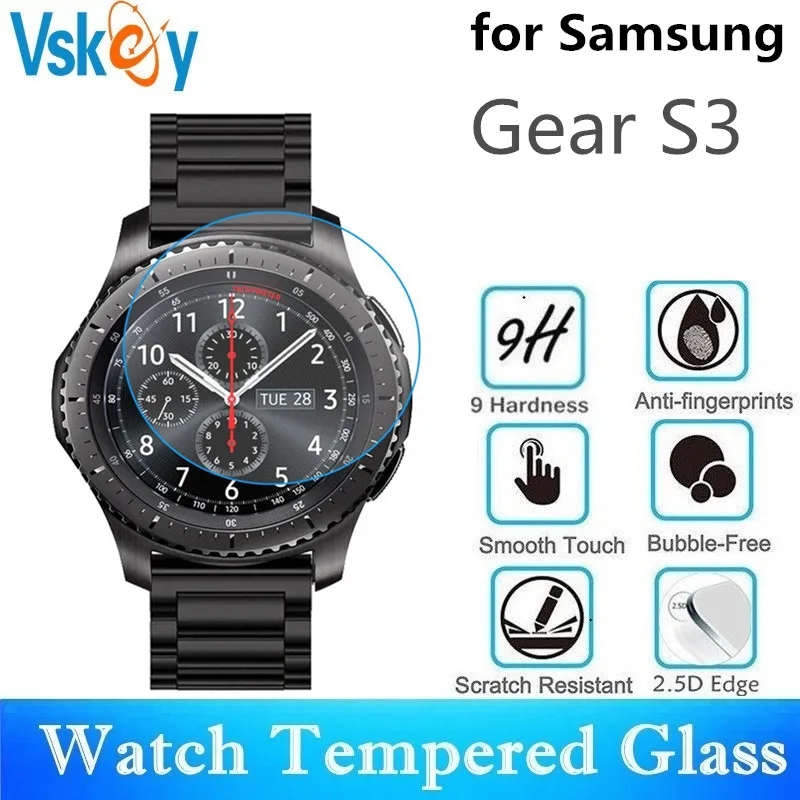 VSKEY 100 шт закаленное стекло для Samsung Gear S3 frontier Screen Protector Classic Sport Smart Watch защитная