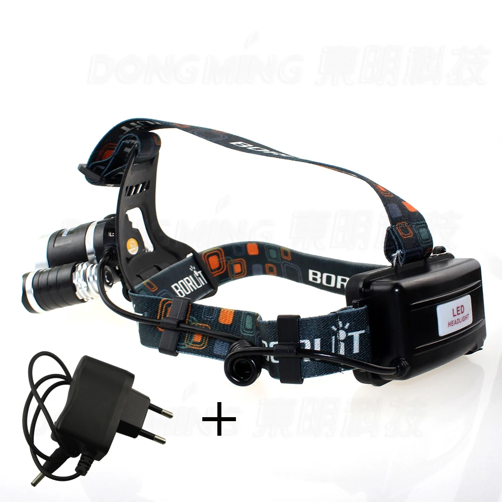 Led headlamp T6 XML Cree linterna frontal head light lamp Waterproof bike hunting camping + charger use 18650 battery