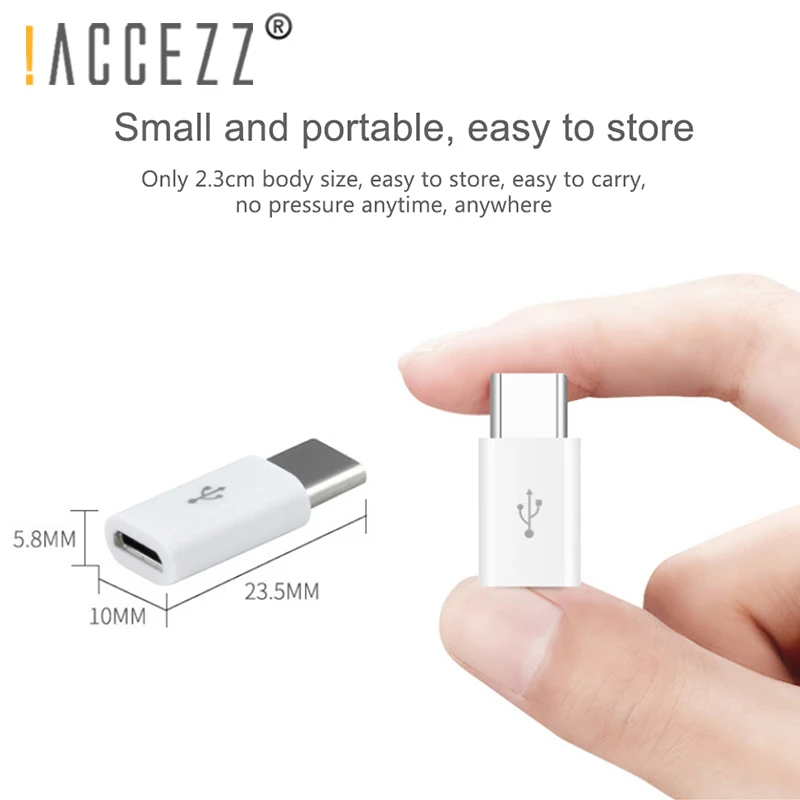 ! Переходник USB C на Micro OTG Type для One Plus 5 LG G5 G6 Xiaomi Mi 4S 4C Samsung S8 S9 OTG|Переходники и