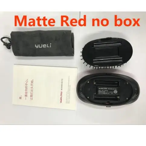 matte red no box Xiao mi расческа mi Home yueLi портативная щетка для ухода за волосами, уход за волосами аниона, массаж головы, Антистатическая расческа для салона, инструмент для укладки - Цвет: matte red no box