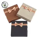 Квадратные коробки для браслетов 12 шт., картонная упаковка для ювелирных изделий, разные цвета, 88x88x22 мм