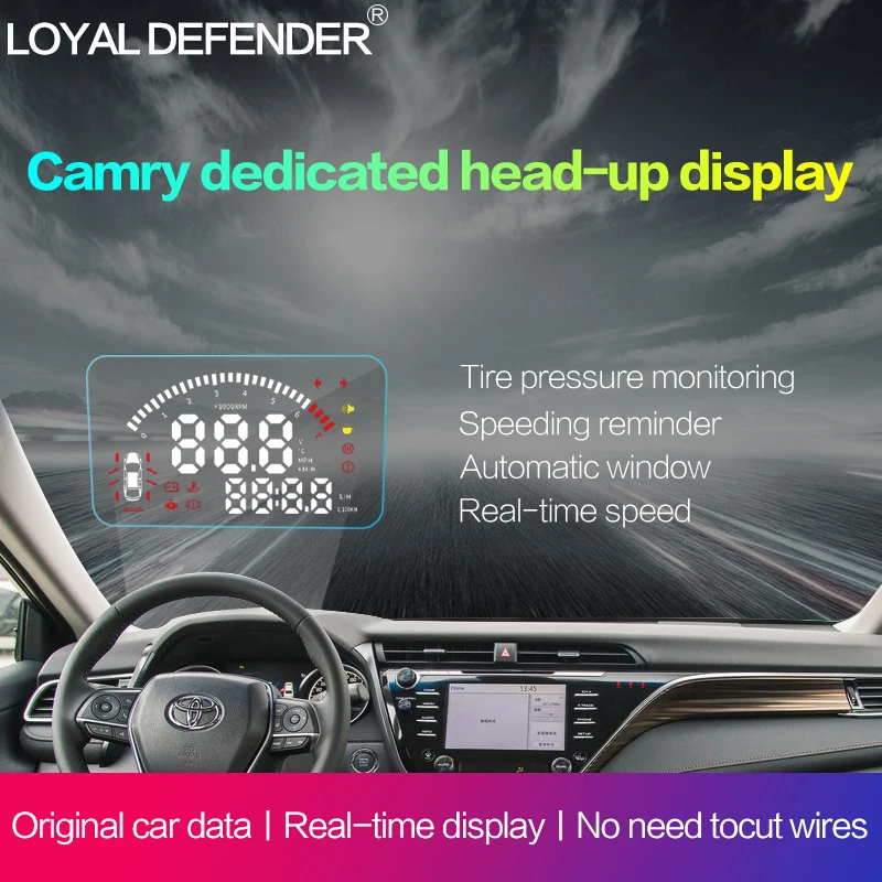 Для toyota new camry автомобильный дисплей HUD на лобовом стекле со всеми функциями левый