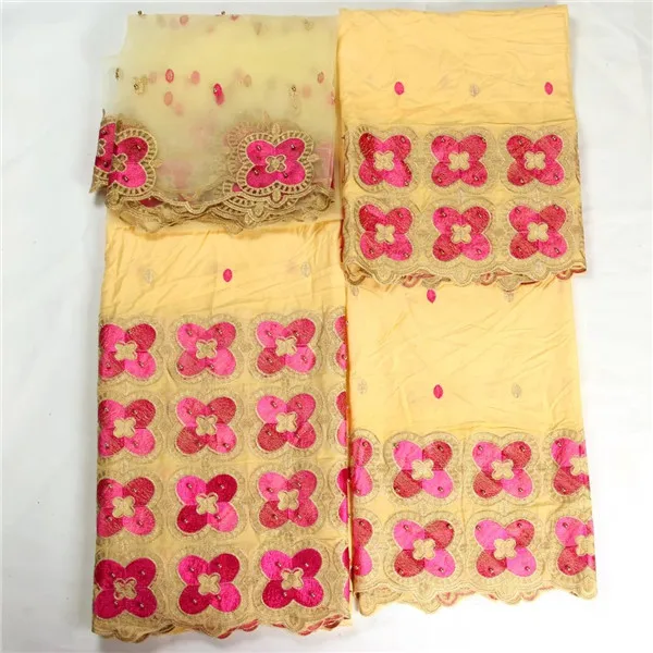 Elegant blue African cotton lace fabric(2.5y+2.5y+2.5y) flower embroidery Swiss material for clothing NCS3 | Дом и сад