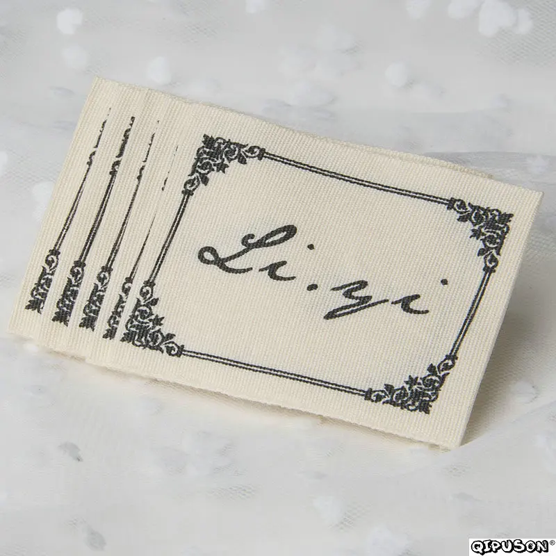 DH017 логотип на заказ брендовые тканые этикетки для одежды одежды|Этикетки одежды|