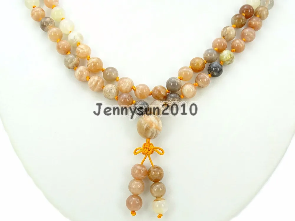 Натуральный камень 8 мм драгоценные камни буддийские бусины 108 Молитвенное