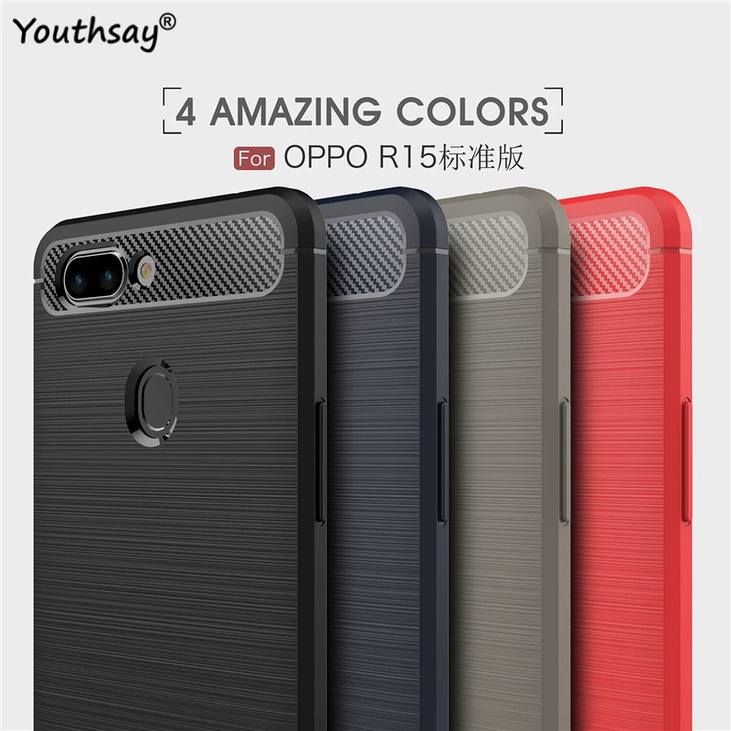 Чехол для OPPO R15 роскошный армированный резиновый силиконовый чехол телефона