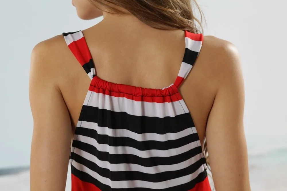 Summer 2015 Women New Hot Desigual Stripe Print Long Beach Dress Female Casual Vestidos De Festa Robe Femme Longo Clothing |