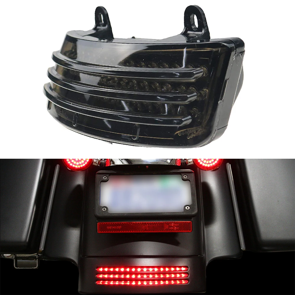 Мотоцикл Touring Street Glide- Tri-Bar светодиодный задний тормоз Fender Tip светильник Smoke Road Glide модели