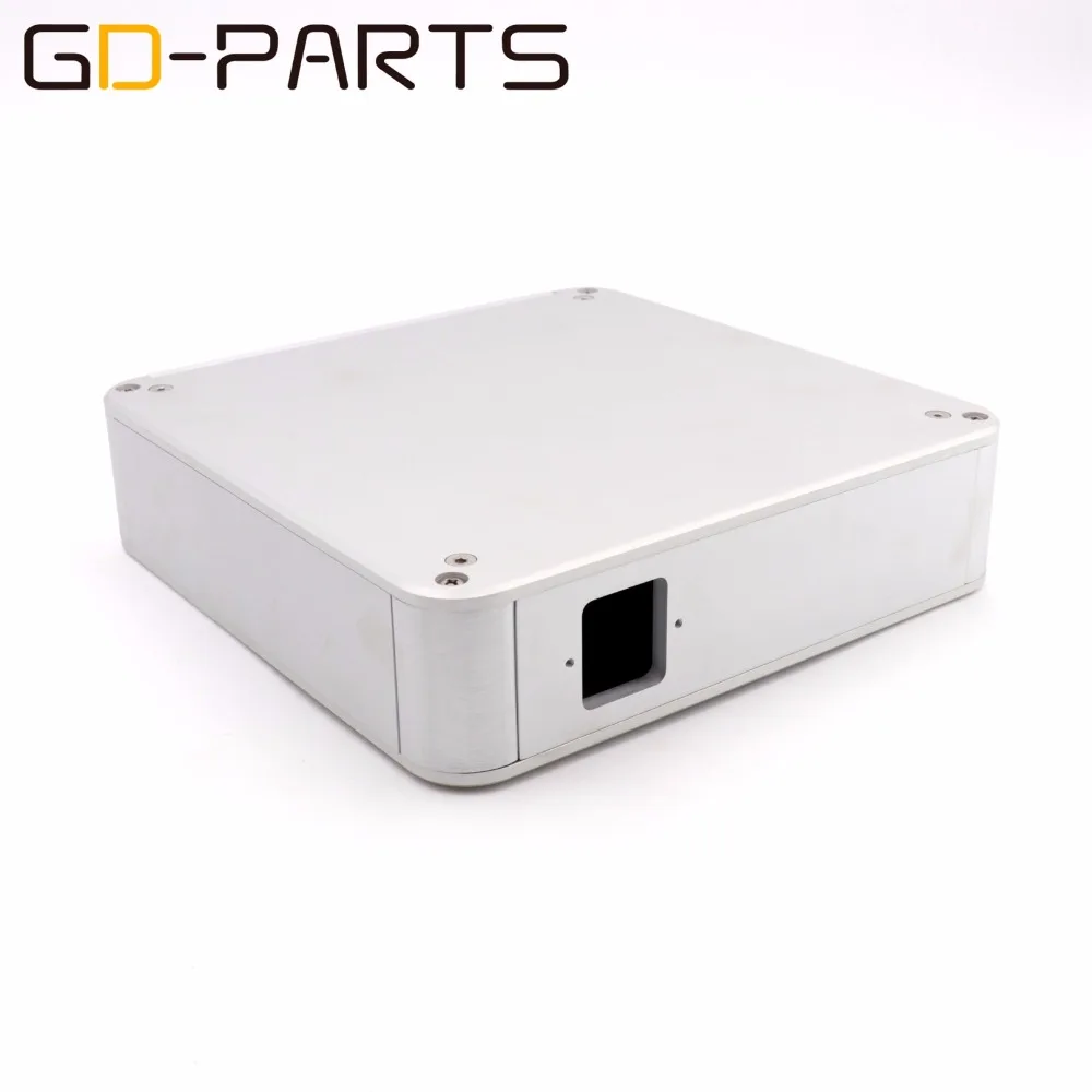 GD-PARTS 214x214x55 мм Полный алюминиевый корпус усилителя чехол для Hifi DIY усилитель для наушников ЦАП Круглый угол 1 шт