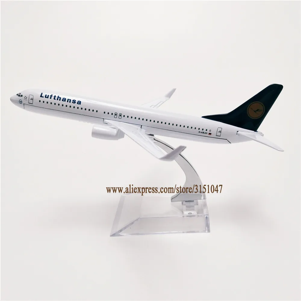 16 см Air Германии Lufthansa Boeing 737 B737 800 модель самолета металл литья под давлением
