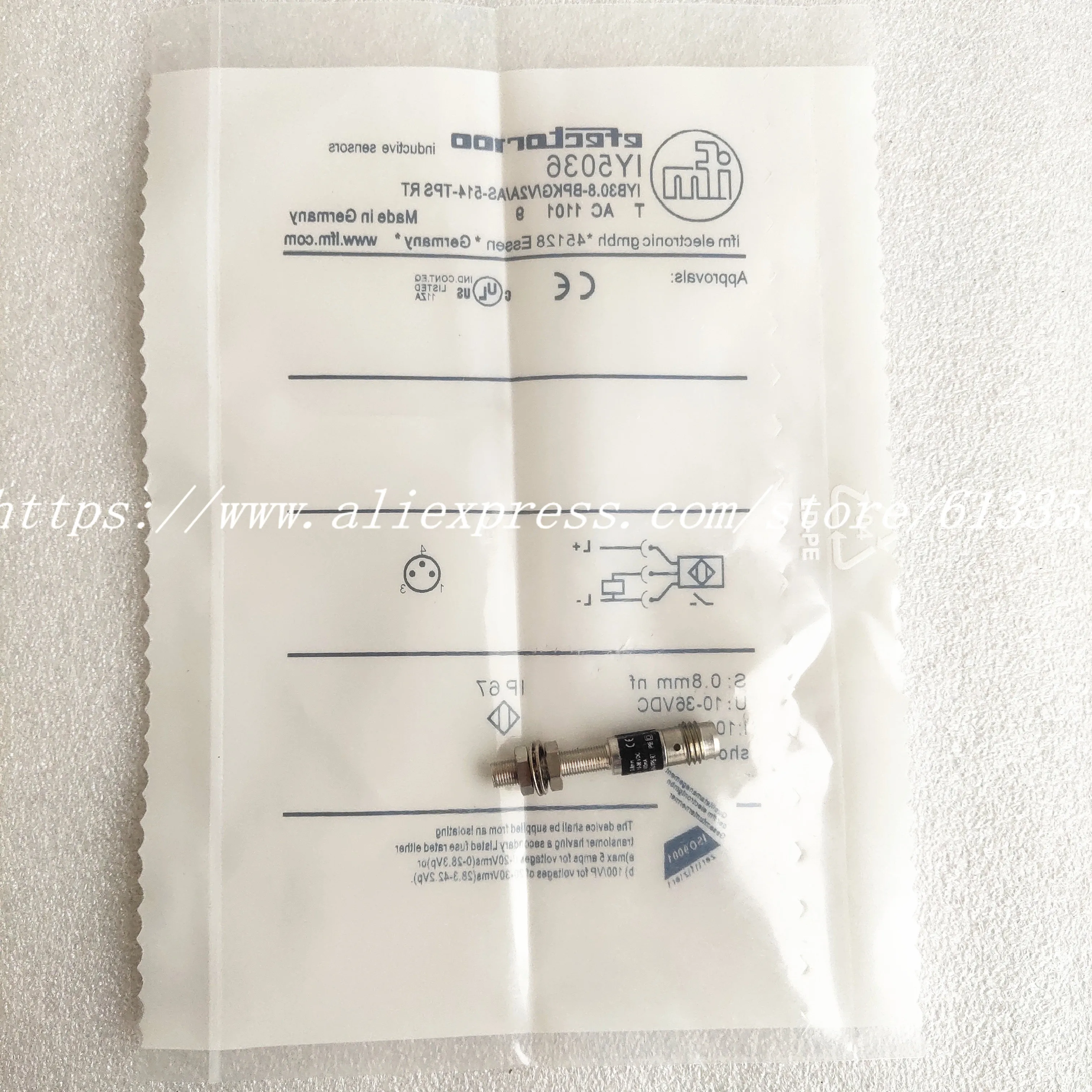 IY5036 PNP NO Inductive Proximity Switch Sensor IFM New High Quality | Электронные компоненты и принадлежности