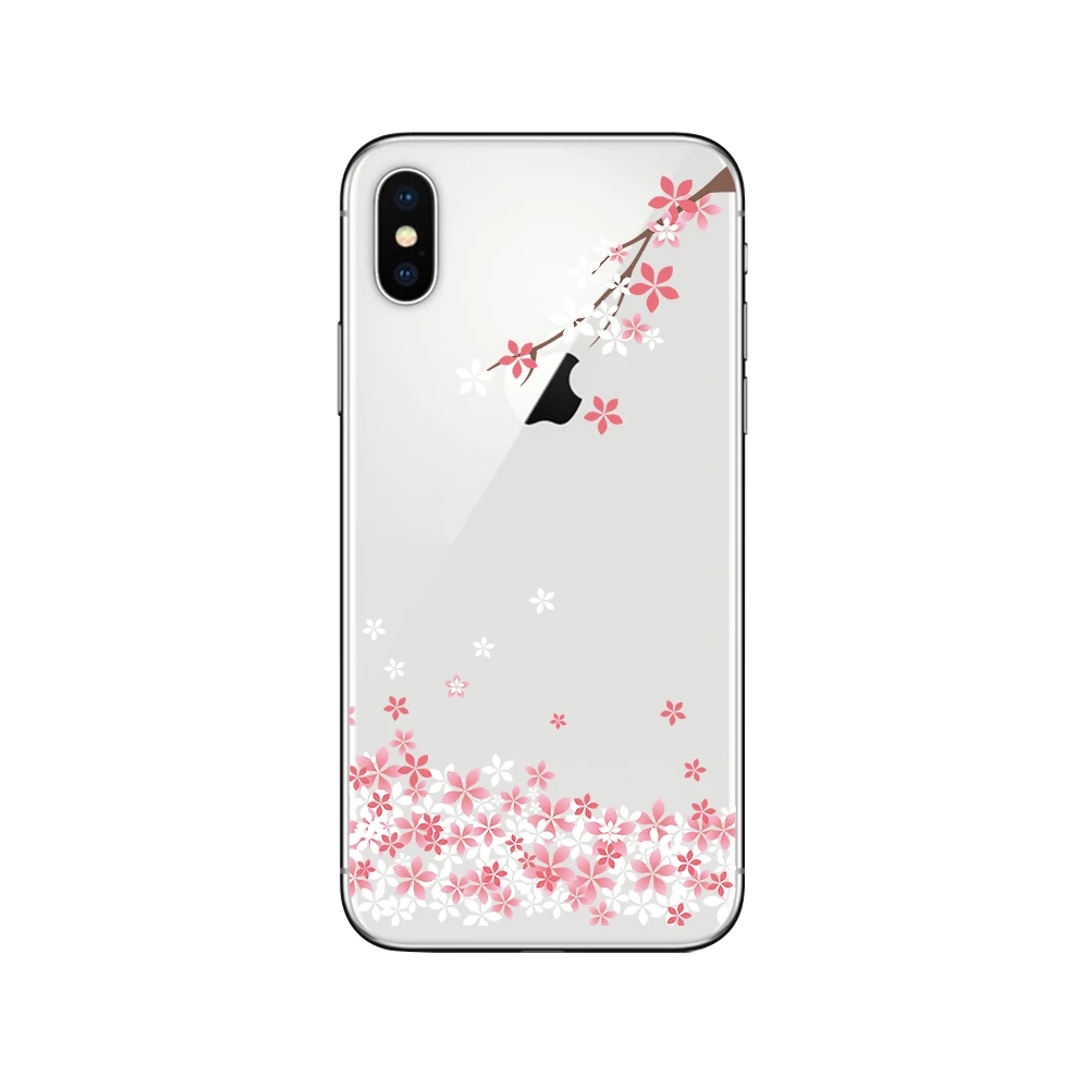 Patterned 13 Чехлы для телефонов ciciber Cherry Blossom Tree для iphone 11 Pro XR XS MAX X, мягкий чехол из ТПУ для iphone 7, 8, 6, 6S Plus, 5S, SE, чехол - Цвет: Patterned 13