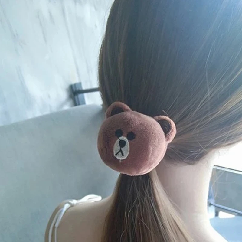 Эластичные резинки для волос с изображением мультяшного плюшевого медведя