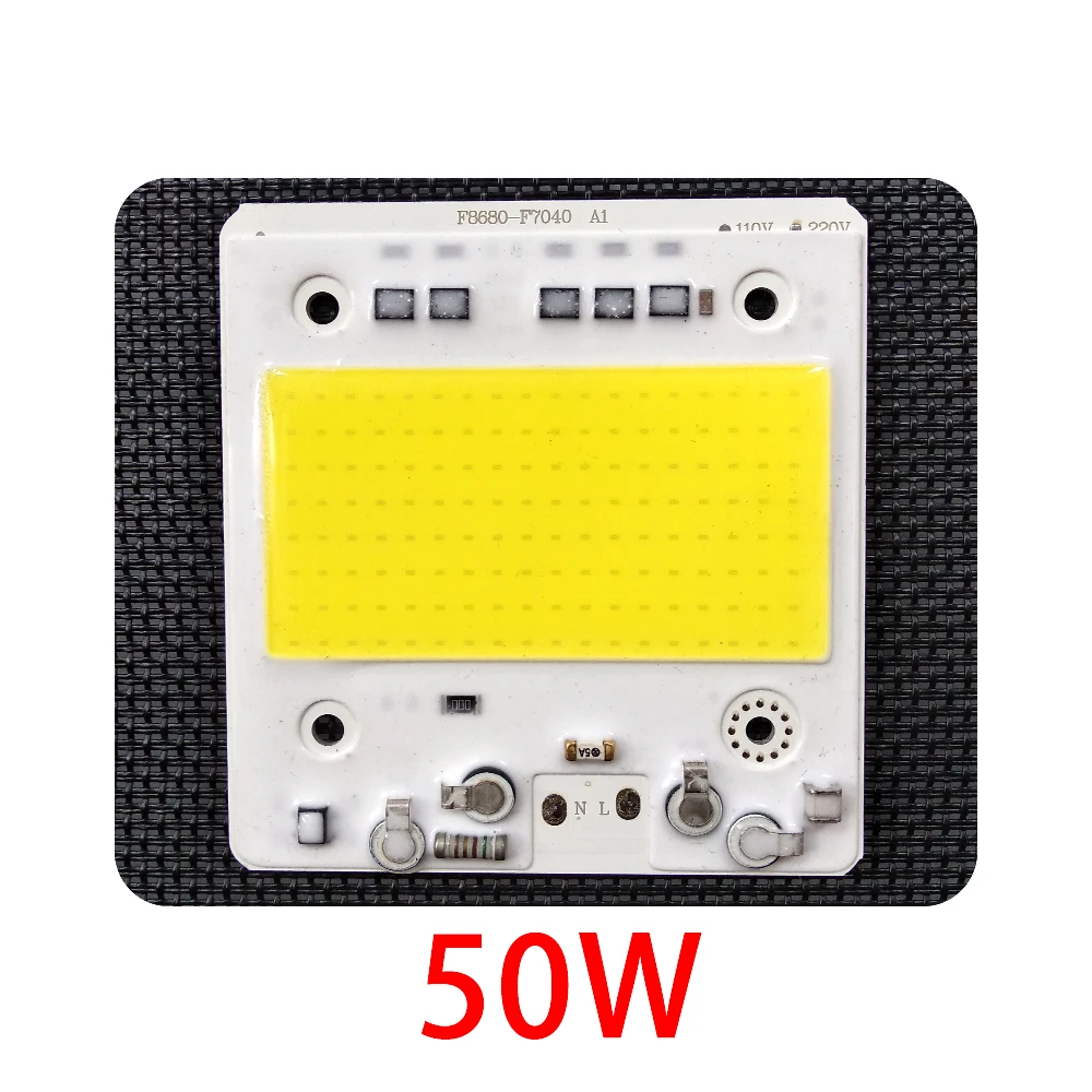 10 шт./лот светодиодный COB Чип диод 50 W 100 150 200 AC110V/220 V Вход с умная ИС (интеграционная