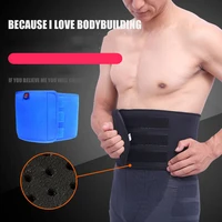 men sports safety waist support belly slim waist band pressure protect body building adjustable belt weightlifting waist bandage