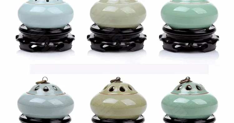 Longquan Celadon латунь керамика фарфор ладан плита держатель Будды курильница ладан палочки с ладаном катушки конусов печи