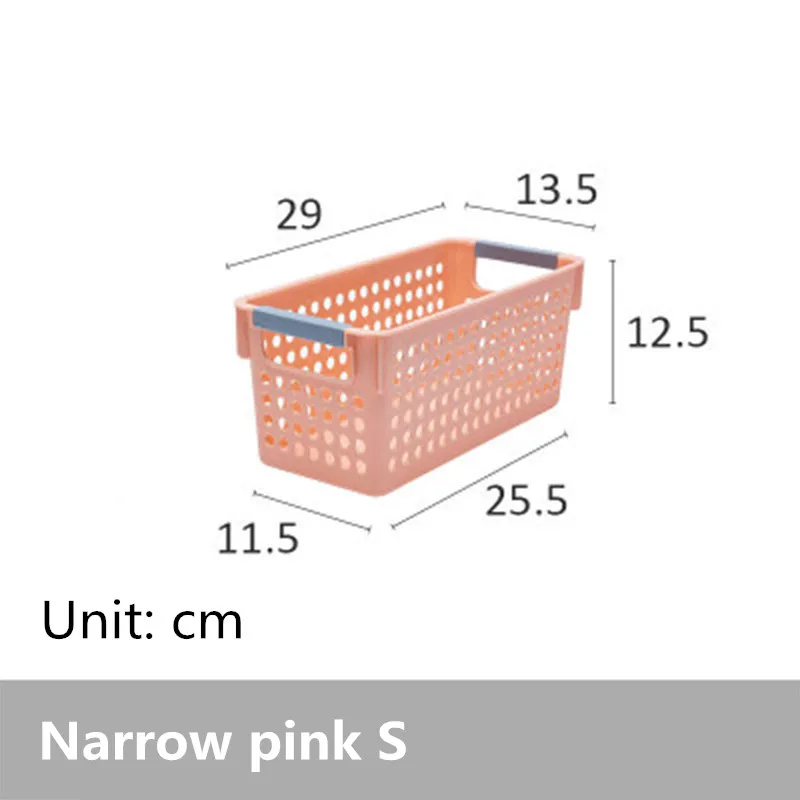 narrow pink Корзина для хранения из пвх шкаф для одежды ванная кухонный Органайзер хранилище коробка для косметического бюстгальтера нижнее белье уборка контейнера Органайзеры - Цвет: narrow pink