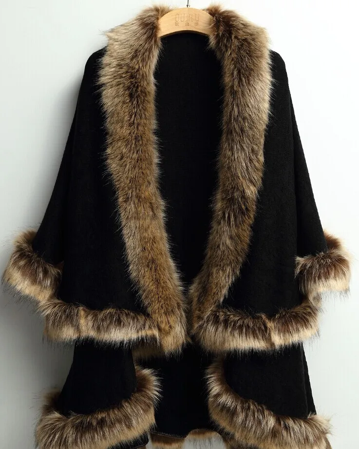 Зимнее меховое пальто 2017 новая куртка с воротником из искусственного меха енота