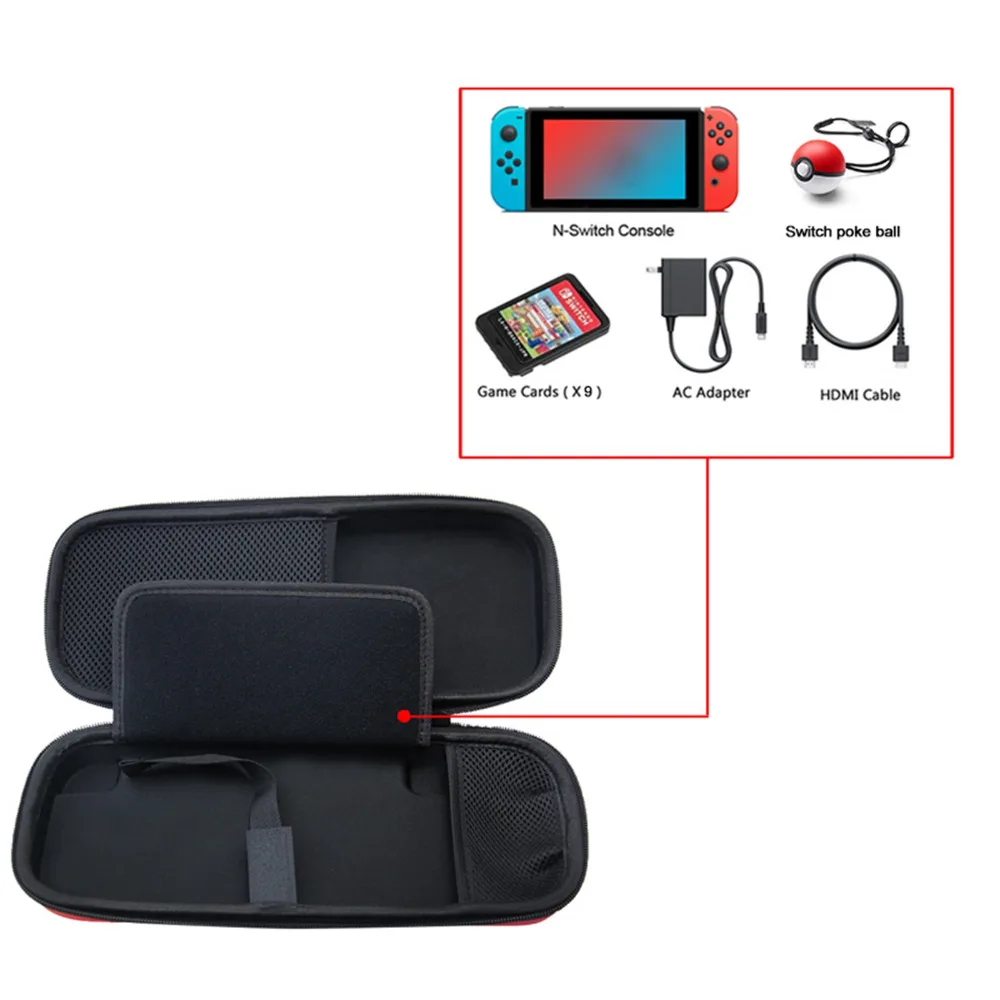 Портативная легкая сумка для хранения для NS Nintend Switch видео Игровая приставка Multi-function сумка для хранения сумка чехол