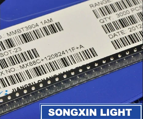 100 шт. XIASONGXIN LIGHT MMBT3904 транзистор NPN 40V 200mA SOT 23 3 SMD 2N3904 3904|transistor npn|npn transistor smdtransistor smd |