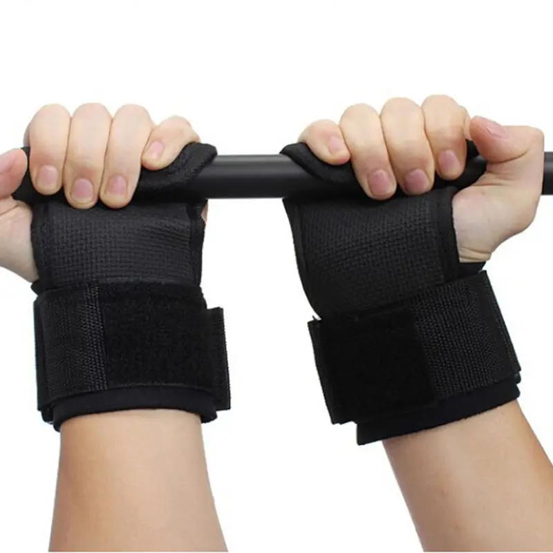 

New Design 1Pair Skid Gym Training Weight Lifting Straps Wraps Hand Bar Wrist Support Protection