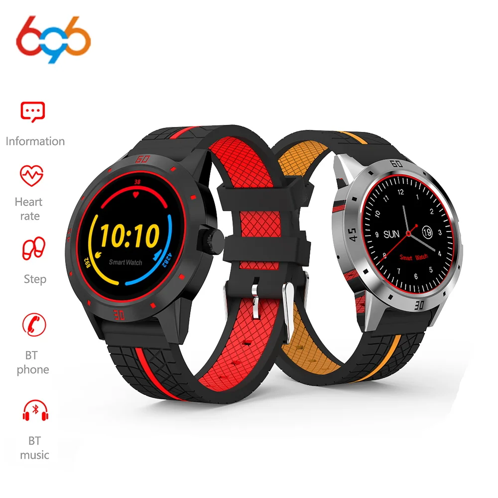 696 2018 N6 Smartwatch Водонепроницаемый Смарт часы Для мужчин монитор сердечного ритма