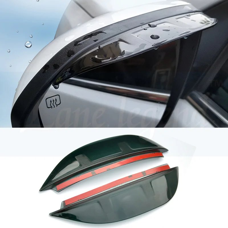 rearview mirror For Subaru Forester SK Decorate Accessories Plastic Exterior Visor Vent Shades Window Sun Rain Guard Deflector 4pcs - Цвет: rearview mirror