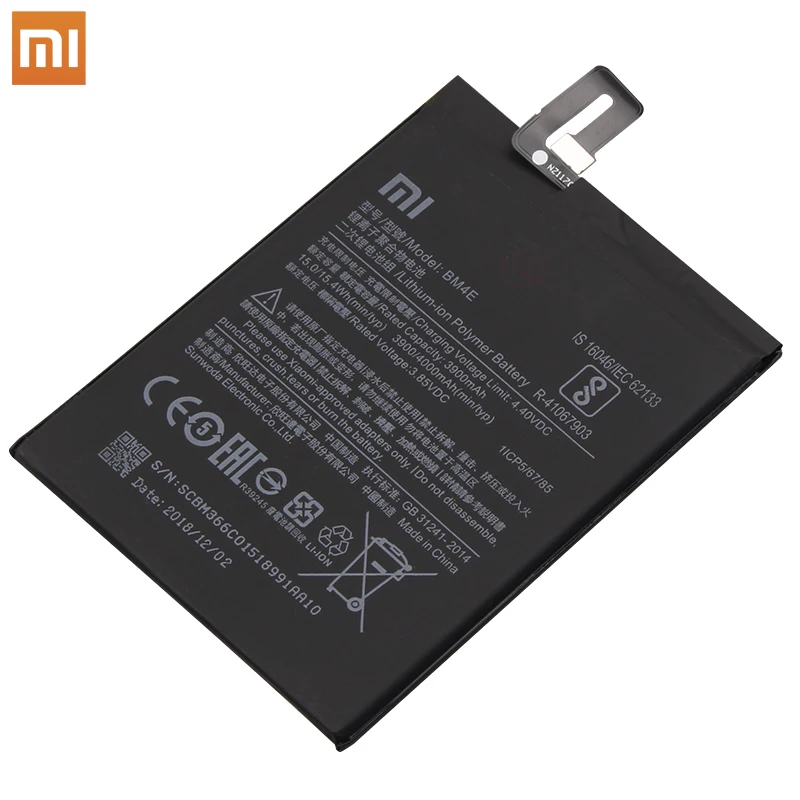 Xiao mi аккумулятор для телефона BM4E для Xiaomi mi Pocophone Poco F1 3900 мАч сменные батареи Бесплатные инструменты