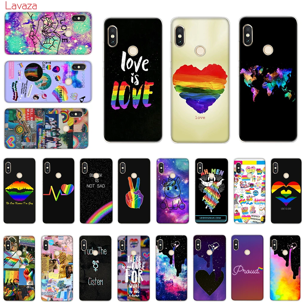 Твердый чехол для телефона Lavaza Love Is LGBT Rainbow Heart Xiaomi Redmi 5A 5 Plus 6 Pro 6A чехлы Note 7