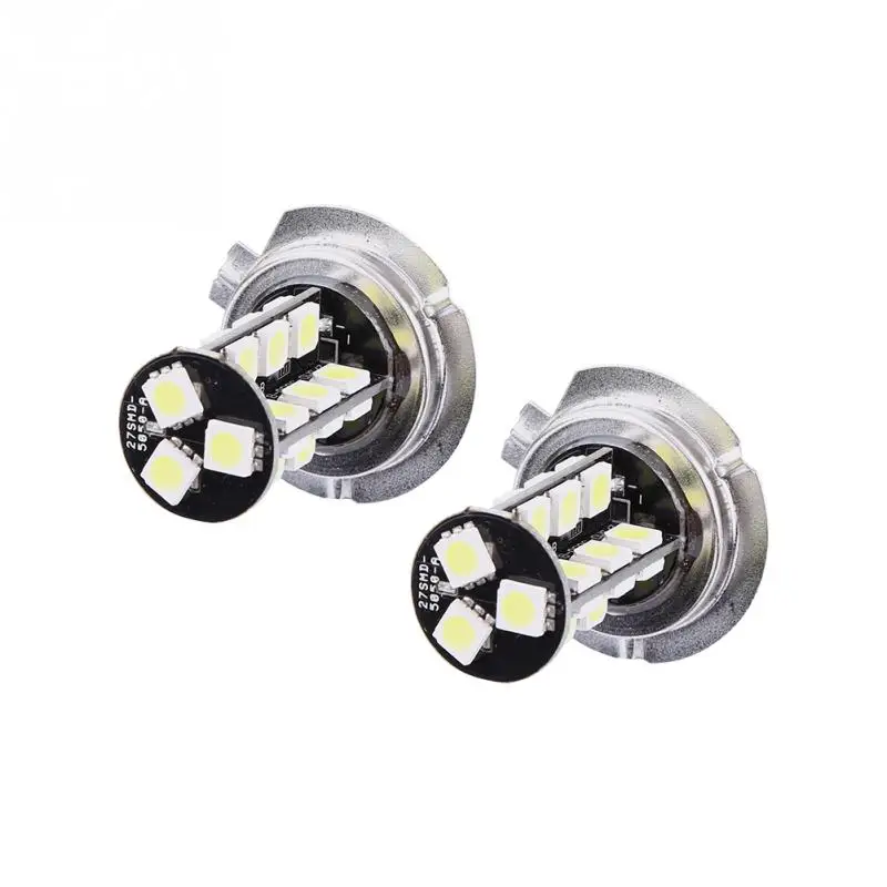 2x H7 светодиодный светильник Canbus без ошибок 27 SMD 5050 светодиодный супер яркий белый светильник лампа Автомобильная гирлянда Новинка
