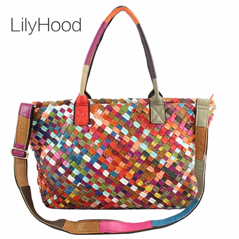 Большая сумка LilyHood из овчины женские модные сумки натуральной кожи роскошные 2018