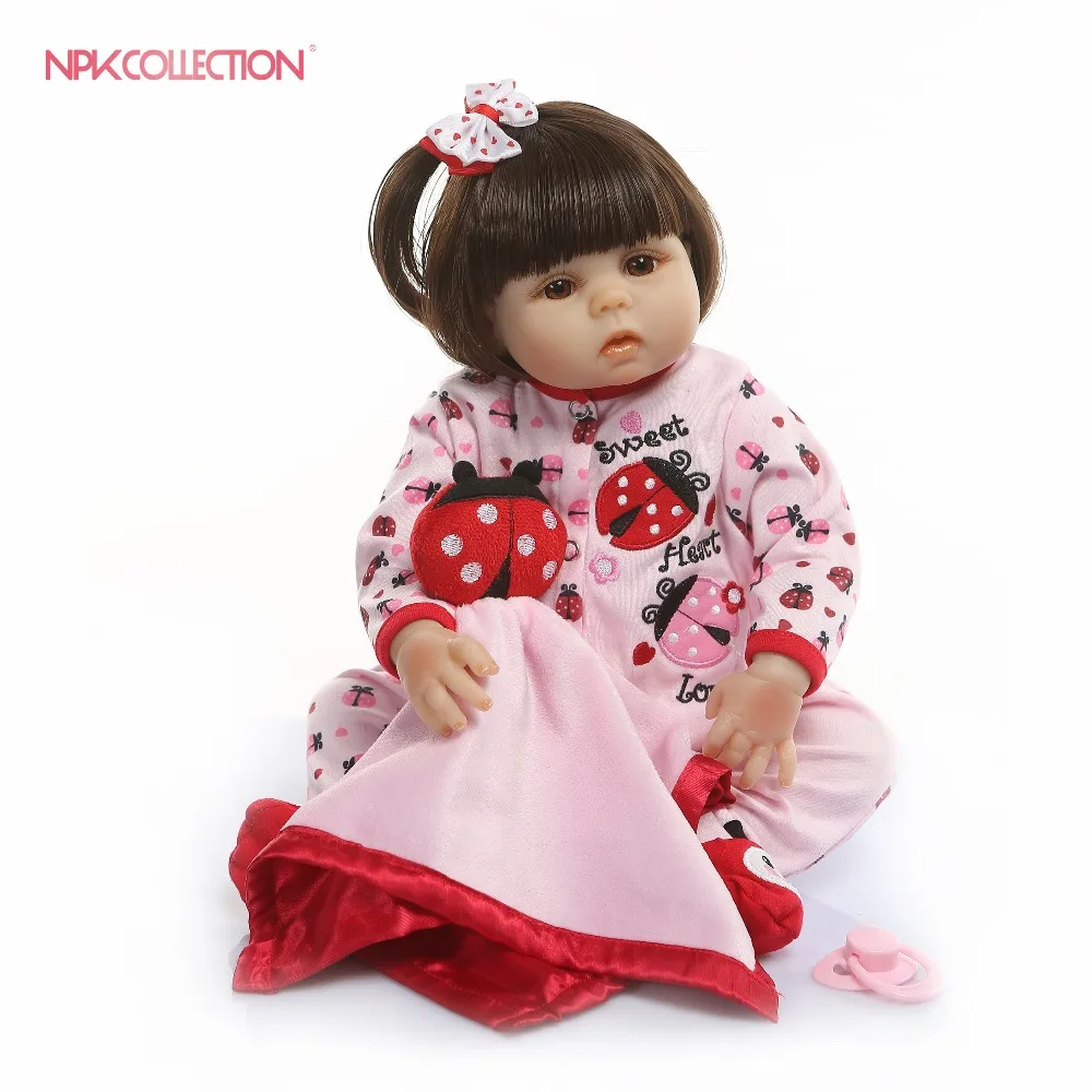 NPKCOLLECTION Мягкие силиконовые куклы 48 см Bebes Reborn живые Детские игрушки для девочек