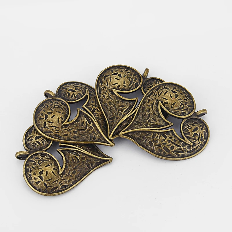 3 шт. большая бронза в старинном стиле для изготовления ювелирных изделий 52x45 мм |