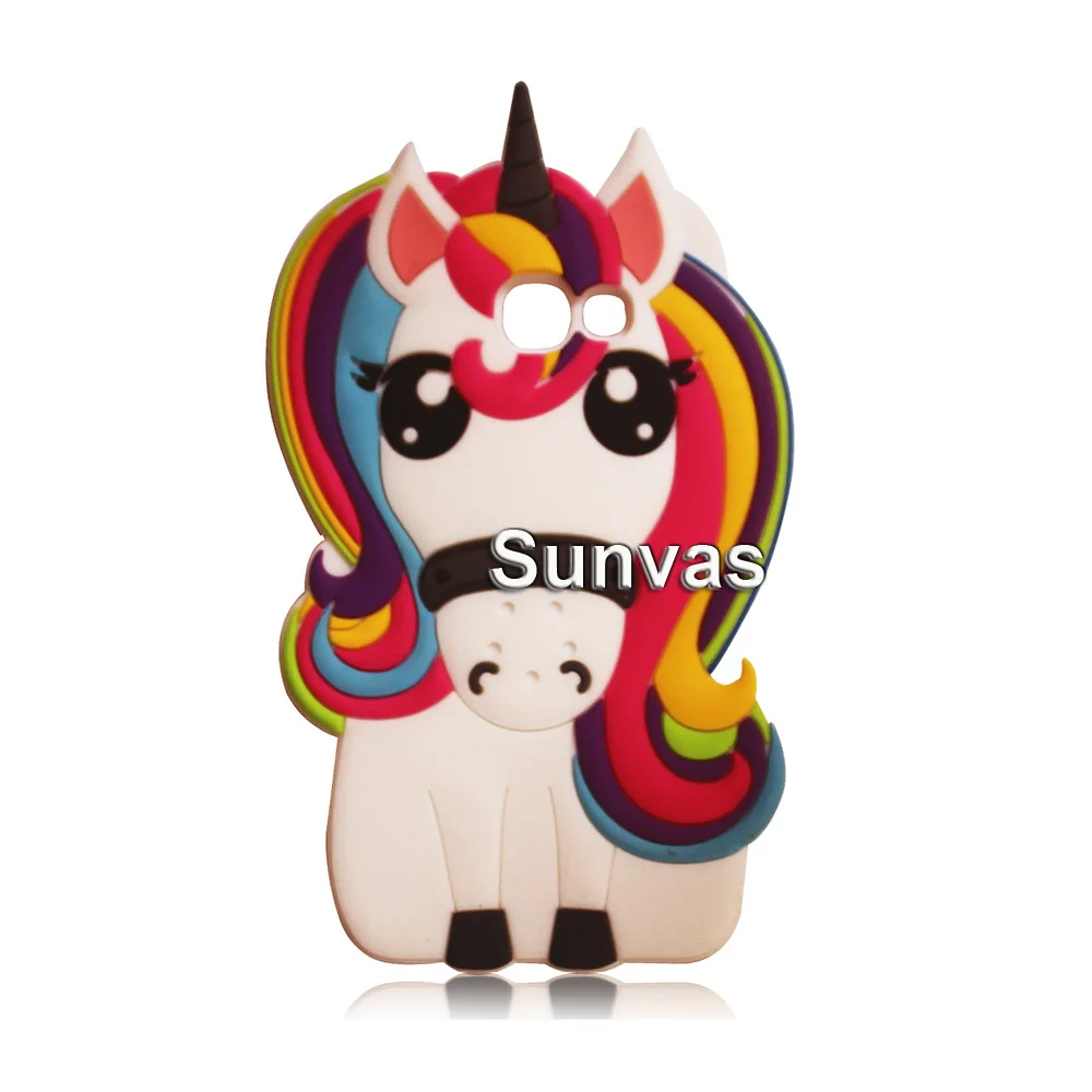 Colorful Unicorn Чехол с 3D рисунком для samsung Galaxy J2 Prime G532 G532F Grand Prime Plus G530+ чехол для телефона с изображением кошки лошади кролика - Цвет: Colorful Unicorn