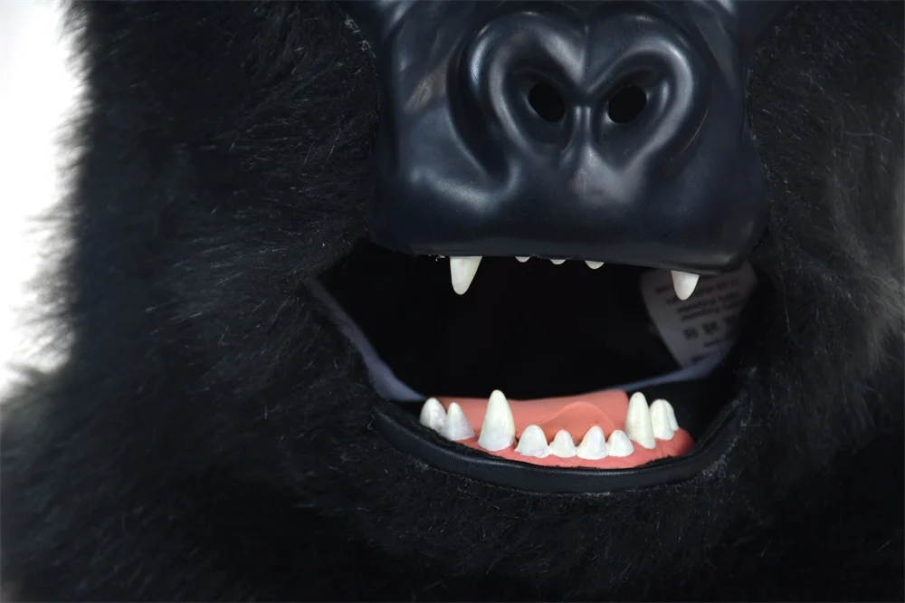 Черная маска с животными Gorilla Ротовым двигателем|Маски для вечеринки| |