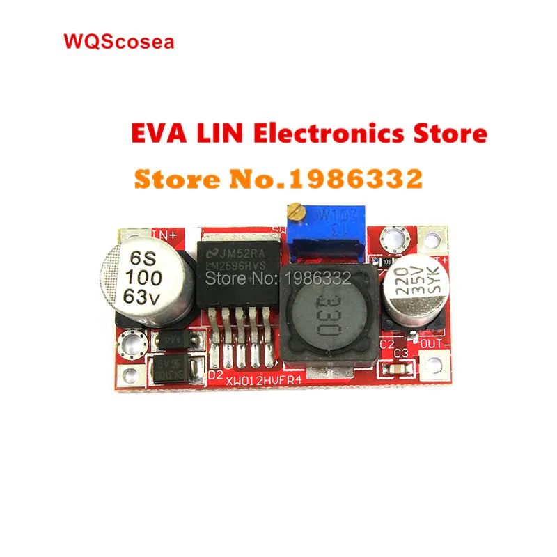 WS16 LM2596 HV 3A 15W DC To 4 5 56V понижающий преобразователь 3 35V модуль питания 3V 5V 6V 12V 24V