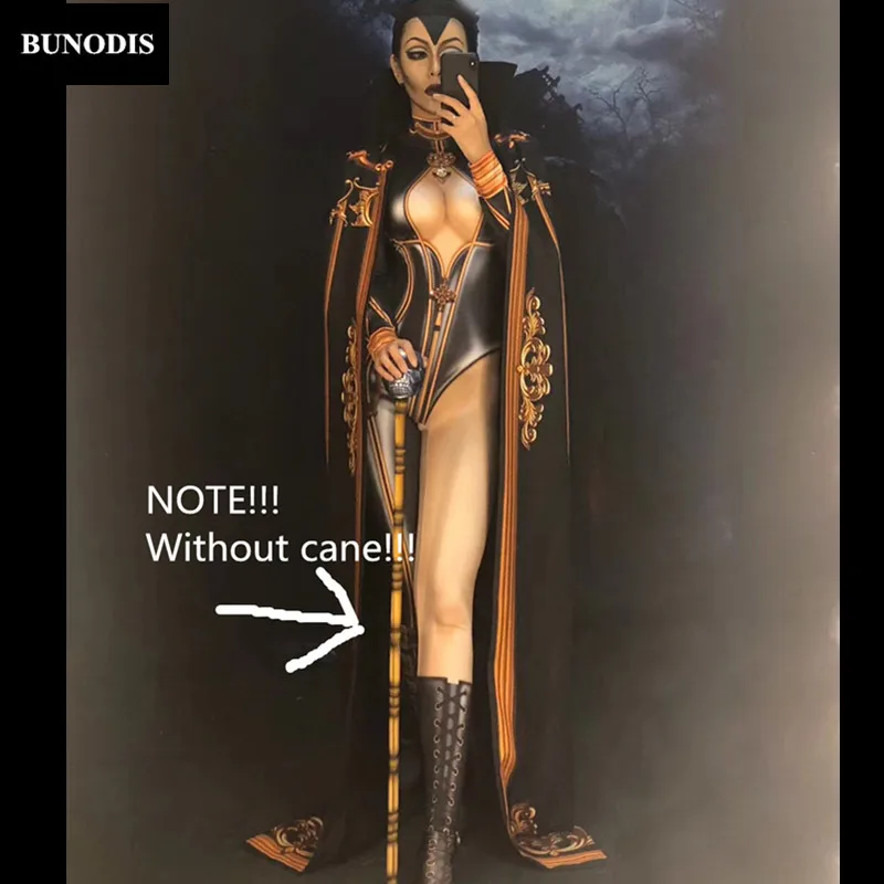 BU362 Hallowmas одежда волшебница комбинезон и плащ 3D печатных личности костюмы сцена