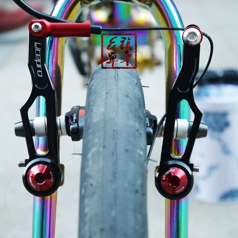 Litepro BMX fnhon 412 складной велосипедный тормоз с ЧПУ ультра светильник v Тормозной